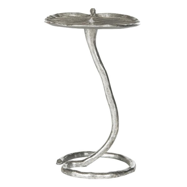 Safavieh Mina Side Table- Silver - 21 x 13 x 15 in. FOX3246B - main